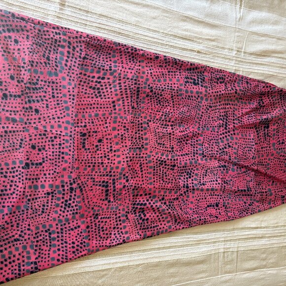 Gryphon New York Silk Maxi Skirt – Pink, Grey & Black - Picture 4 of 5